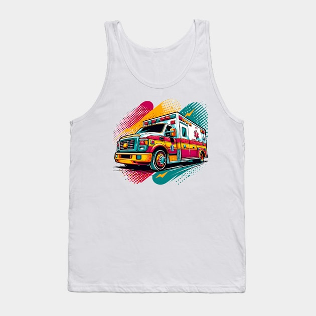 Ambulance Tank Top by Vehicles-Art